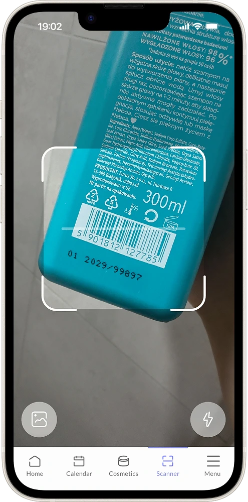 Scan cosmetics quickly